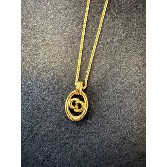 Dior Jewelry - Vintage Christian Dior CD Logo Medallion Necklace